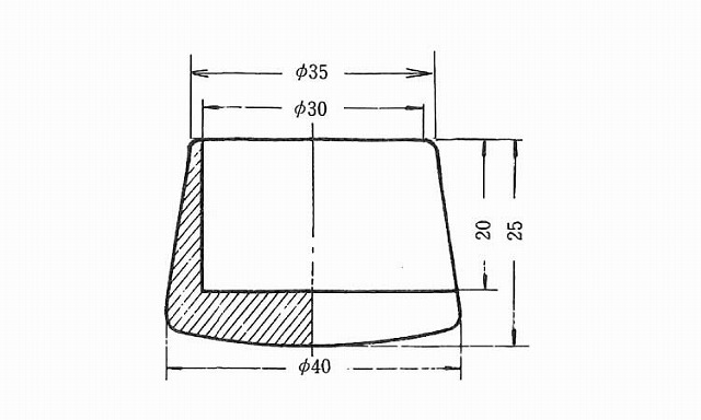 パイプ用ゴム脚　ＫＰ－１２