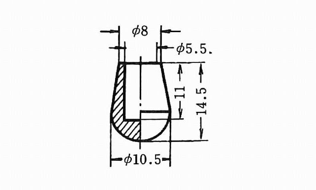 パイプ用ゴム脚　ＫＰ－１０３