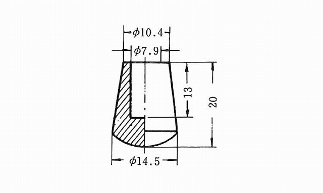 パイプ用ゴム脚　ＫＰ－２０４