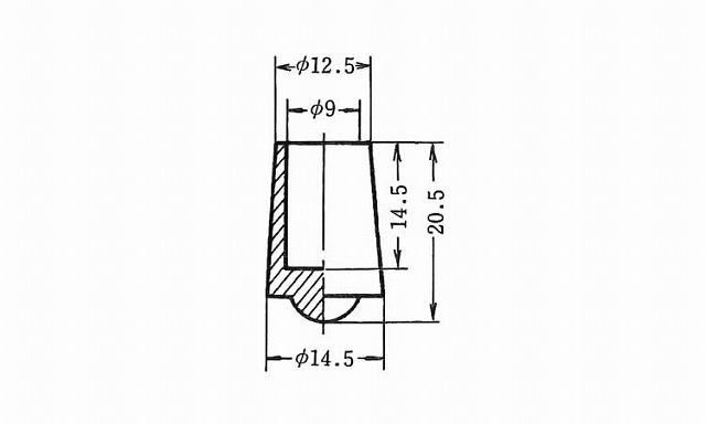 パイプ用ゴム脚　ＫＰ－１０９