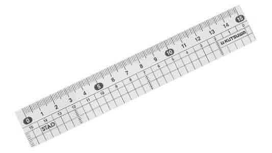 クツワ　定規　１５ＣＭ