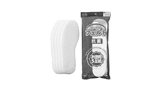 ＩＳ－ＦＩＴフェルトインソ抗菌白