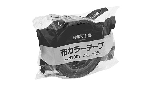 布カラーテープ　黒　№ＮＴ００７