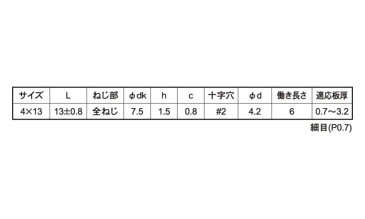 ピアス（ミニＷ細目薄板ロングＭＰ規格