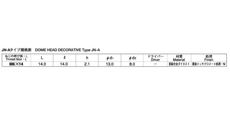 ＪＮ－Ａ　（－）　ムラコシ製規格