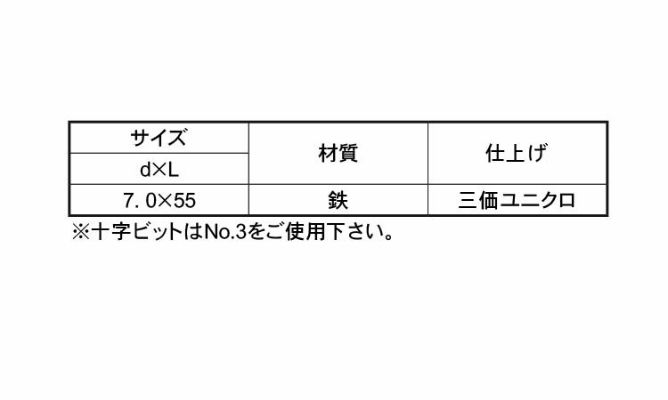 タイトフレーム用ビス（木下地規格