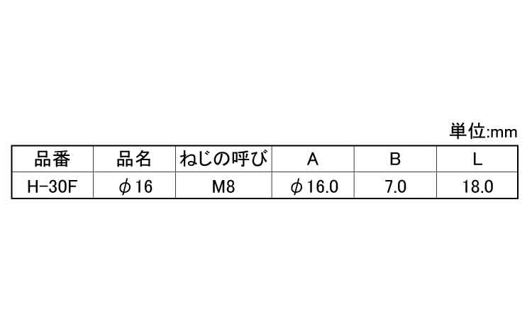 アジャスターＨ－３０Ｆ（大昌産業規格