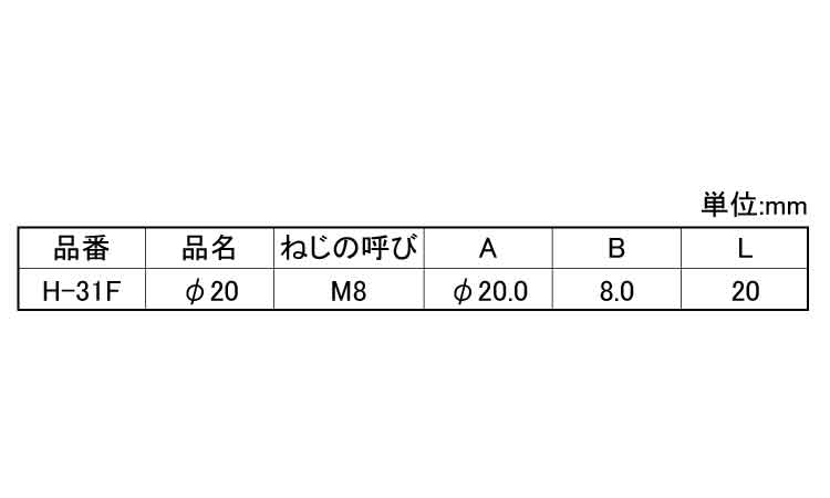 アジャスターＨ－３１Ｆ（大昌産業規格