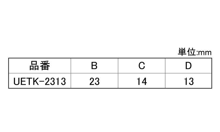 ゴム脚ＷゴムのみＵＥＴＫ２３１３規格