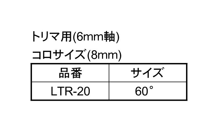 カサ付面取り（コロ付）ＬＴＲ規格