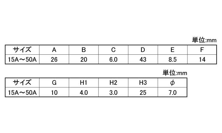 ＰＰジョイント（小・ホワイト）規格