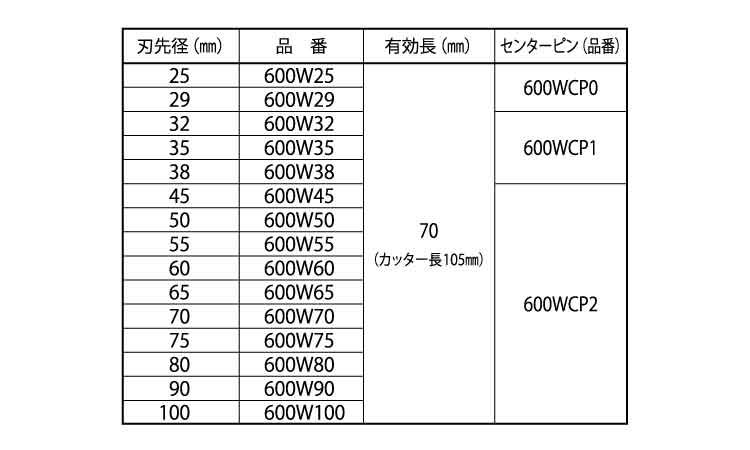 ハンマー用コアＢ６００Ｗ（セット規格