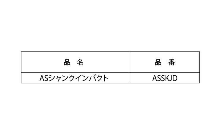 ＡＳシャンクインパクト規格