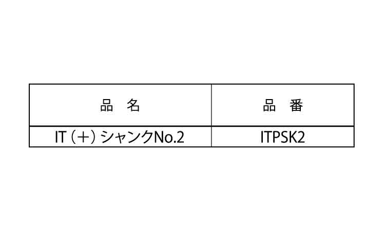 ＩＴ（＋）シャンク№２規格