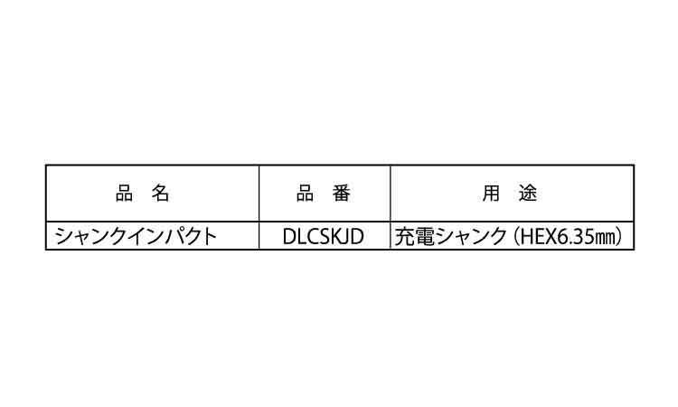 ＤＬコア　充電（Ｓインパクト規格