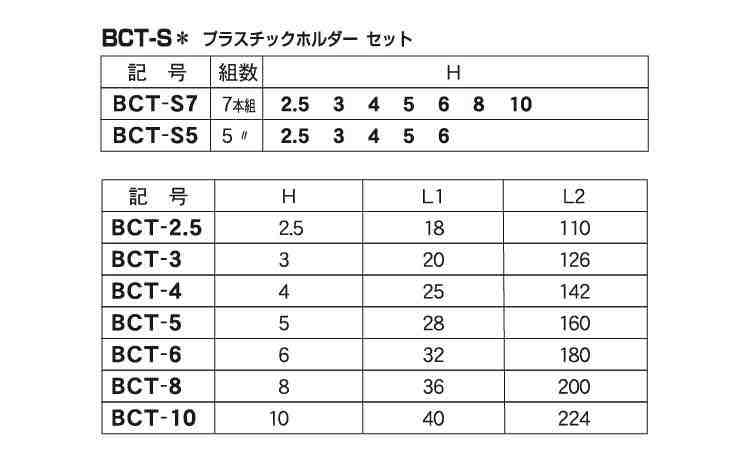 ボルトキャッチ２段ホルダ（エイト規格