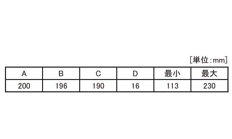 傾斜・円テーブルテールストック規格