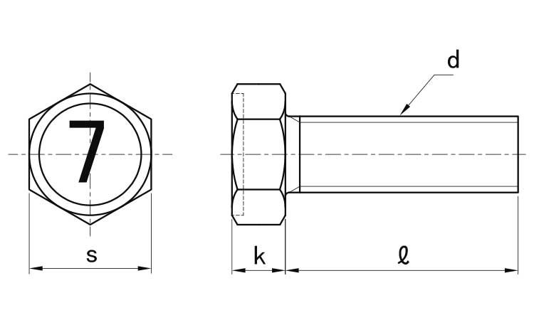 （７）細目小形アプセット小ねじ図面