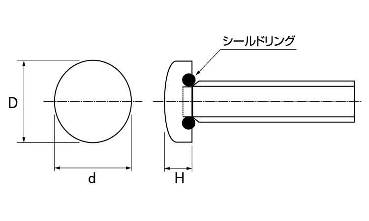 オーバルシールビス（ＥＰＤＭ図面