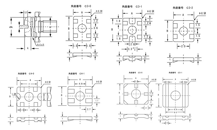 端子ねじ（＋－）ナベ　ＳＣ形図面