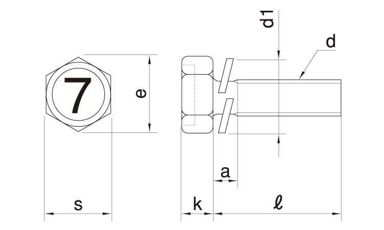 ７マーク　アプセット　Ｐ＝２図面