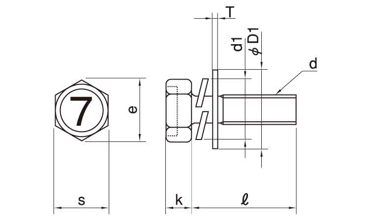 ７マーク　アプセット　Ｐ＝３図面