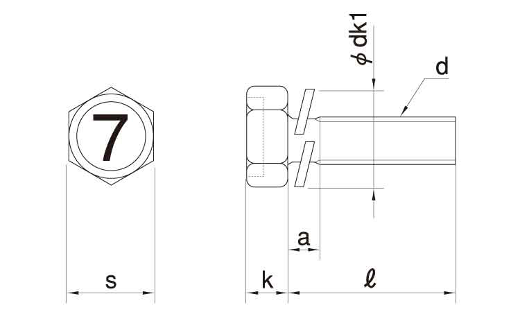 ７マーク小形アプセット　Ｐ＝２図面