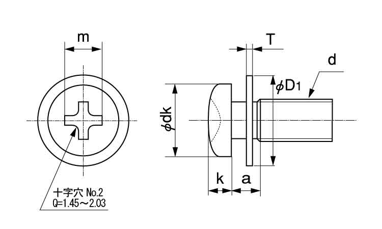 （＋）スリムＰＡＮヘッドＰ＝１図面
