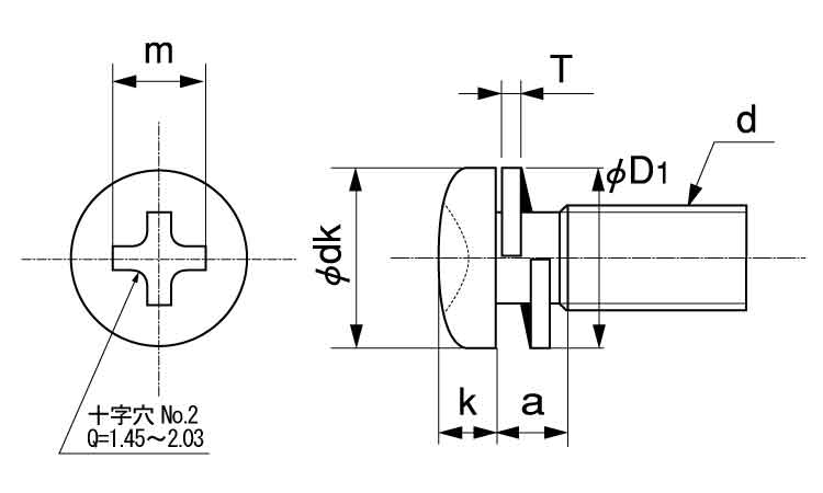 （＋）スリムＰＡＮヘッドＰ＝２図面