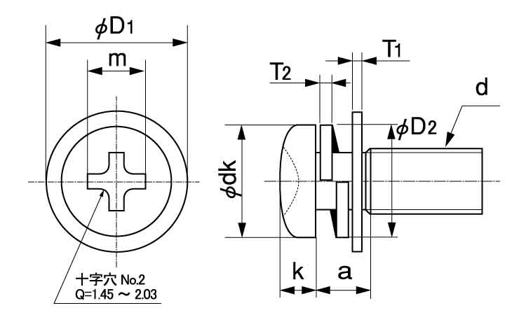 （＋）スリムＰＡＮヘッドＰ＝３図面
