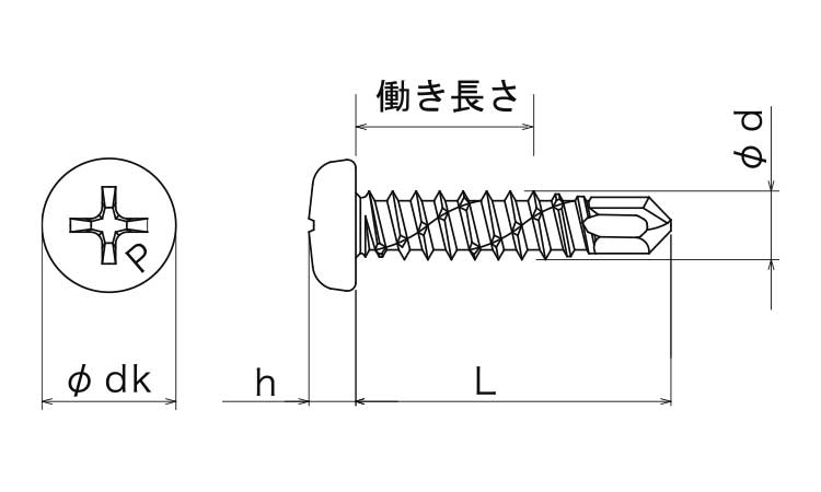 ピアスＰＡＮ（全ねじ）図面