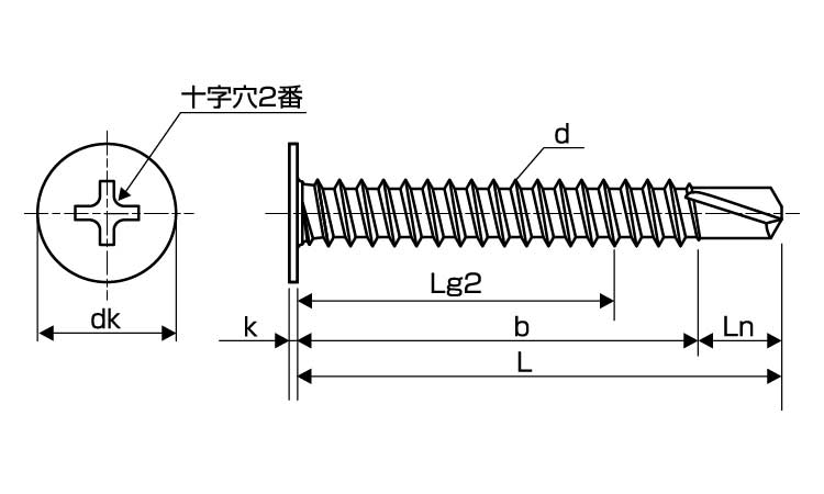 ゴクヒラスクリューＧＨ（パック入図面