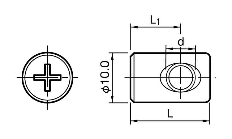 ＪＲＮ（＋）丸ナット　ムラコシ製図面