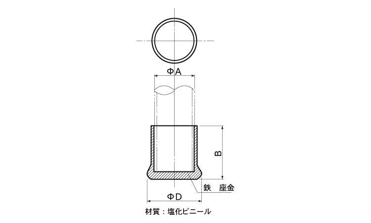 丸キャップ　ＣＡ－１図面