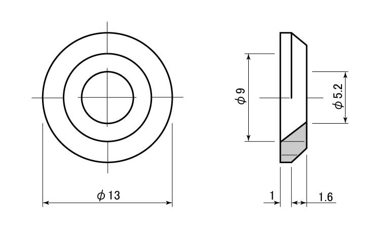 セットワッシャー　ＢＳＳＷ図面