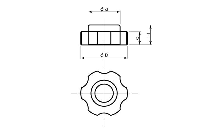 グリップナット　ＧＮＴ－１図面
