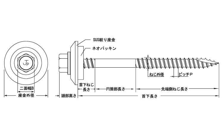 カバーテック木材下地座金外径２０図面