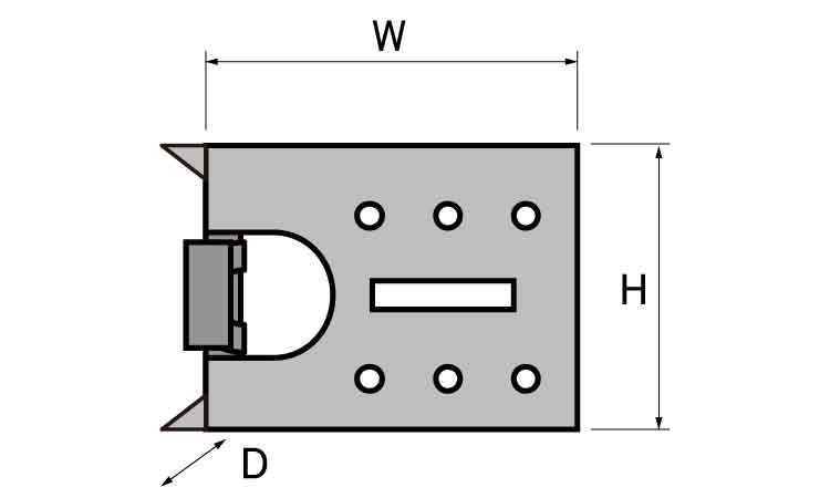 枠一発Ｂ（枠固定金具（ブリスター図面
