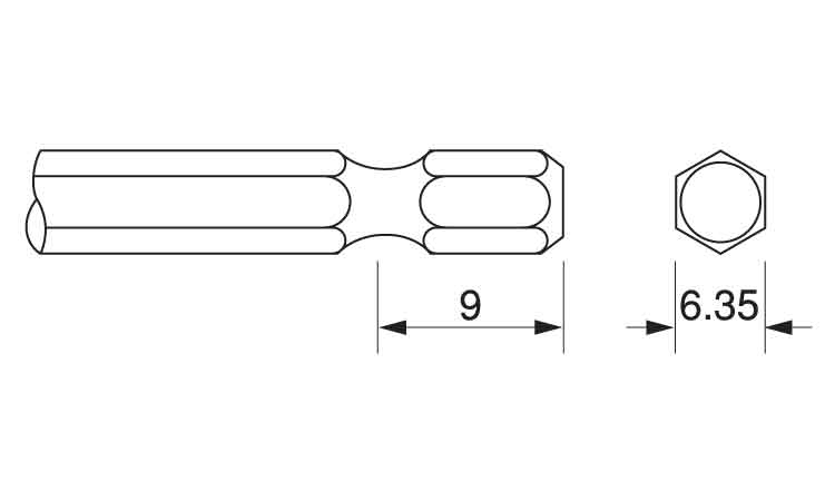 ペッタンコネジ用ＱＳビット図面