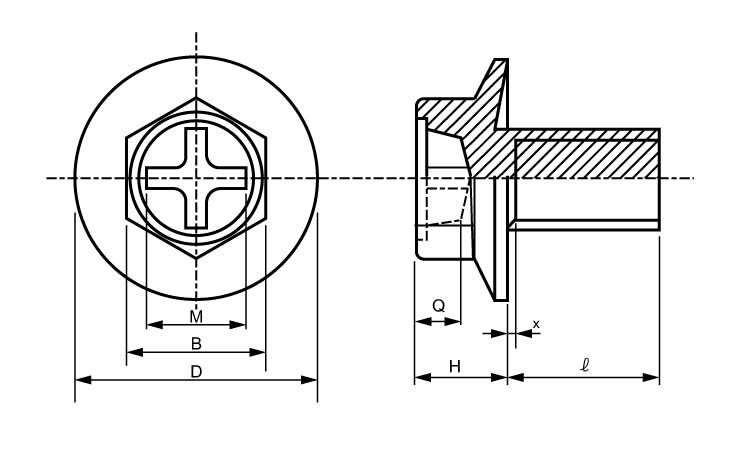 六角ＴＰ小ねじ図面