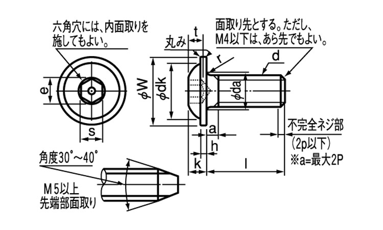 フランジボタンＣＡＰ図面