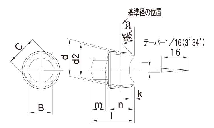 阪村　プラグ（四角図面