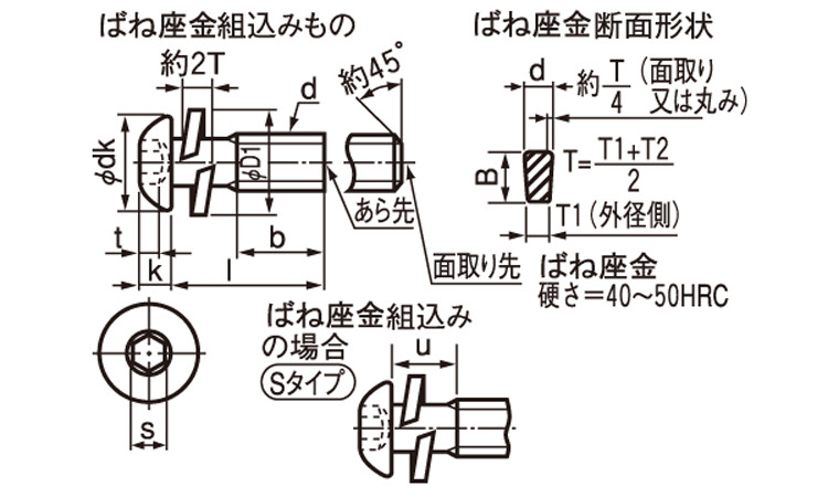 ＷＡボタンーＳタイプ図面