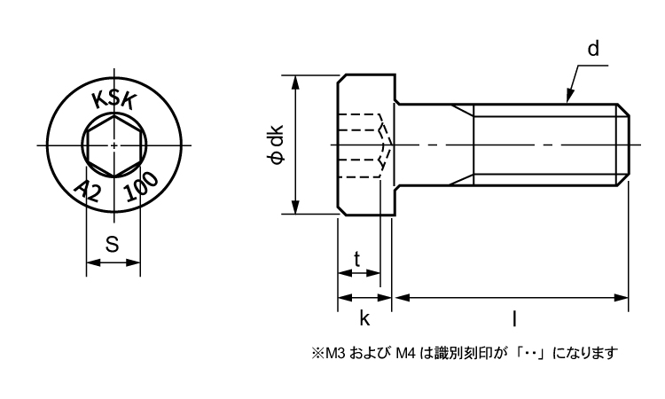 ローヘッドＣＡＰ（Ａ２－１００図面