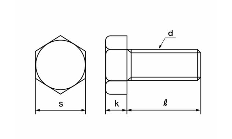 六角ボルト（全（ウィット図面
