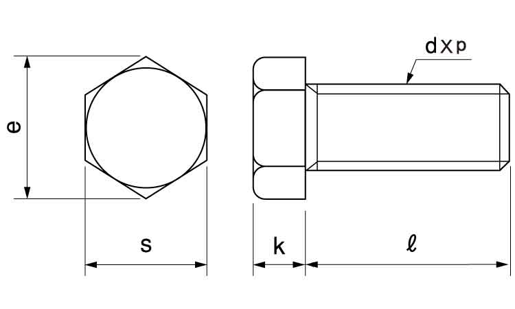 小形六角ＢＴ（Ｂ＝１７Ｐ＝１．０図面
