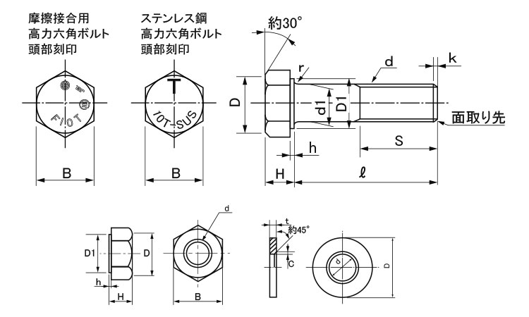 六角ハイテンＢＴ（Ｆ１０Ｔ（帝国図面