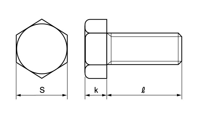 六角ボルト（全（輸入品（ＪＨ図面