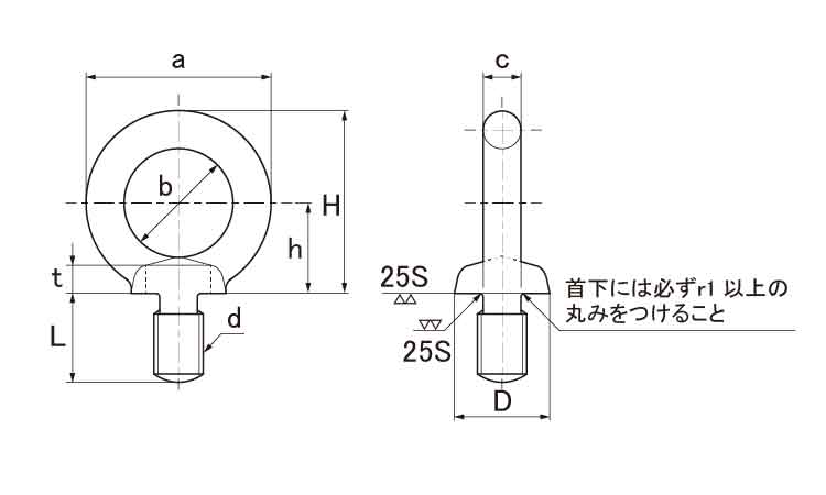 アイボルト図面