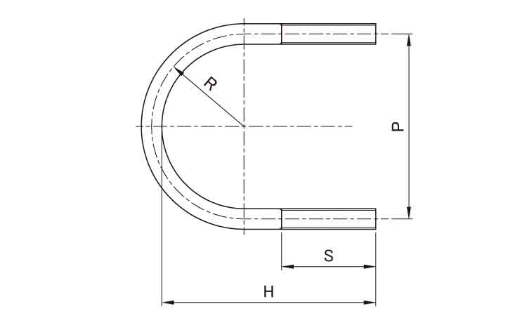 Ｕボルト（鋳鉄管用図面